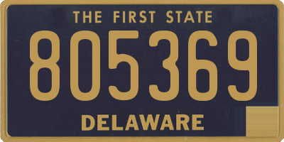 DE license plate 805369