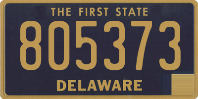 DE license plate 805373