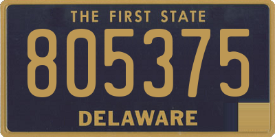 DE license plate 805375