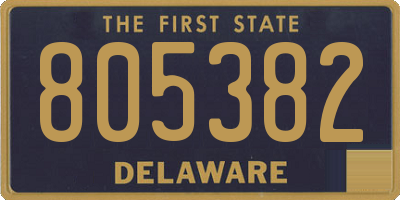 DE license plate 805382