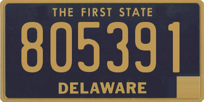 DE license plate 805391
