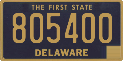 DE license plate 805400