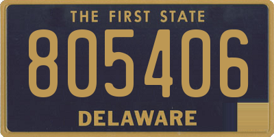 DE license plate 805406