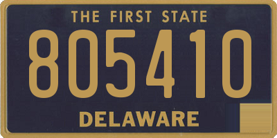 DE license plate 805410