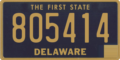 DE license plate 805414
