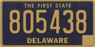 DE license plate 805438