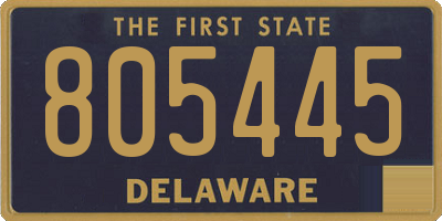 DE license plate 805445