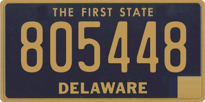 DE license plate 805448