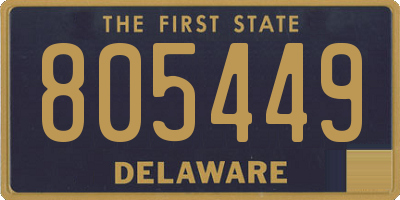 DE license plate 805449