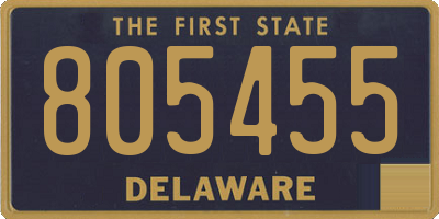 DE license plate 805455