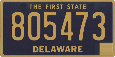 DE license plate 805473