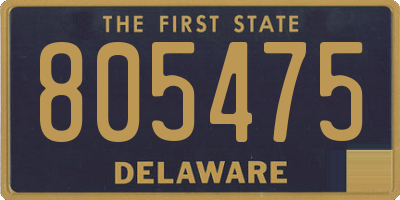DE license plate 805475