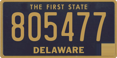 DE license plate 805477