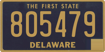DE license plate 805479