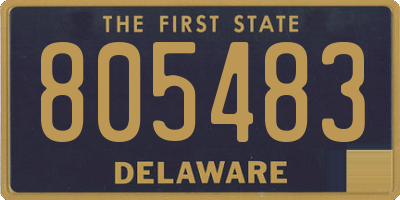 DE license plate 805483