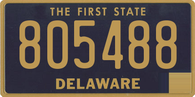 DE license plate 805488
