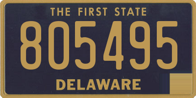 DE license plate 805495