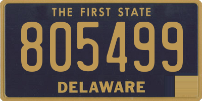 DE license plate 805499