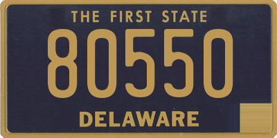 DE license plate 80550