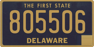 DE license plate 805506