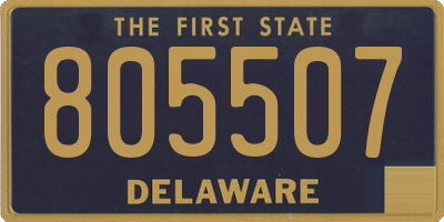 DE license plate 805507