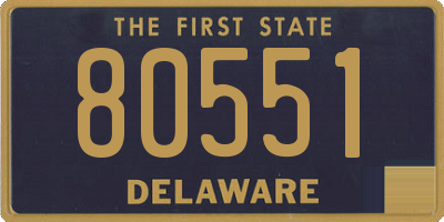 DE license plate 80551