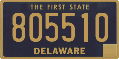 DE license plate 805510