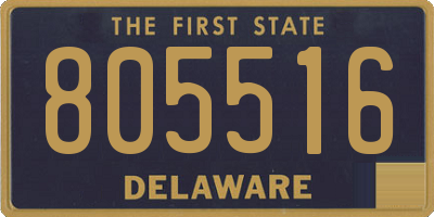 DE license plate 805516