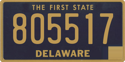 DE license plate 805517