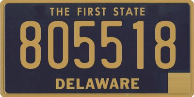 DE license plate 805518