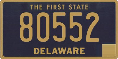 DE license plate 80552
