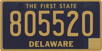 DE license plate 805520