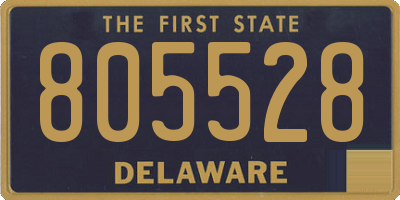 DE license plate 805528