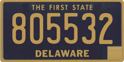 DE license plate 805532