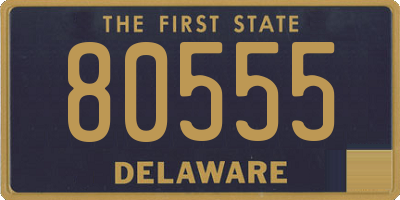 DE license plate 80555