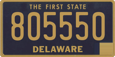 DE license plate 805550