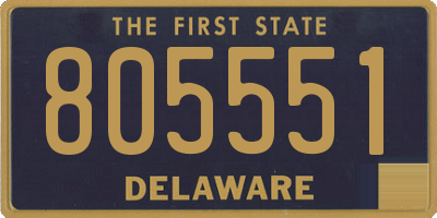 DE license plate 805551