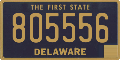 DE license plate 805556
