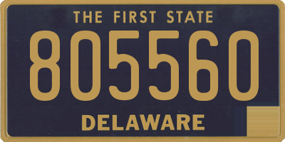 DE license plate 805560