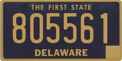 DE license plate 805561