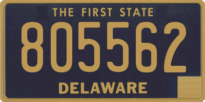 DE license plate 805562