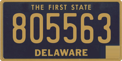 DE license plate 805563