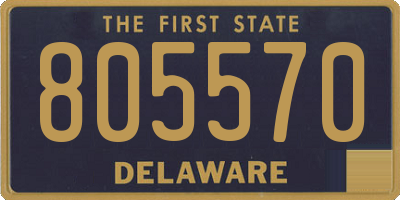 DE license plate 805570