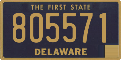 DE license plate 805571