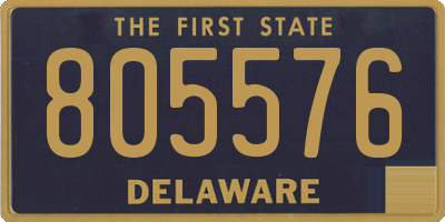 DE license plate 805576