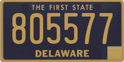 DE license plate 805577