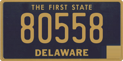 DE license plate 80558