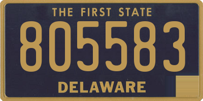 DE license plate 805583