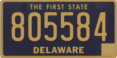 DE license plate 805584