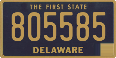 DE license plate 805585